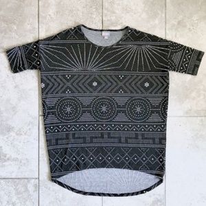 Lularoe grey patterned Irma